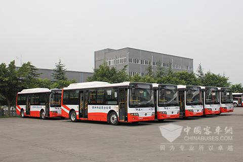 交付徐州中北巴士公司的恒通纯电动客车